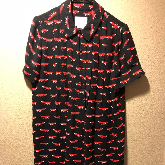 kate spade foxes dress